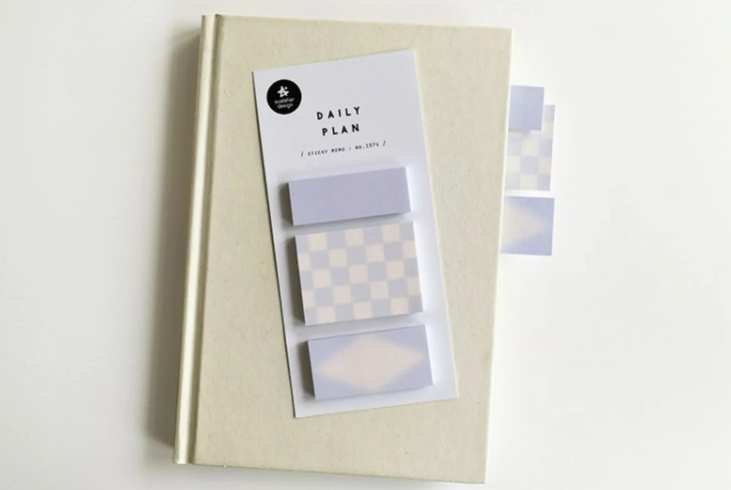 Pastel Calm Grid Sticky Note