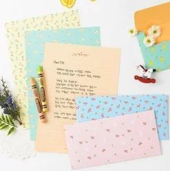 Pastel Floral Letter Set
