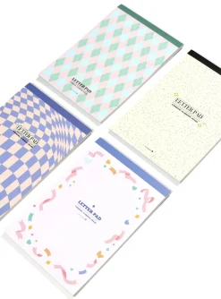 Pastel Pattern Letter Notepad