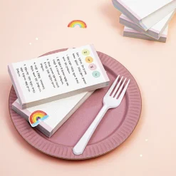 Pastel Rainbow Grid Memo Pad