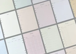 Pastel 6 Ring A5 Note Refill