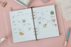 Pastel 6 Ring A5 Note Refill