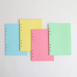 Pastel 6 Ring A5 Plain Note Refill
