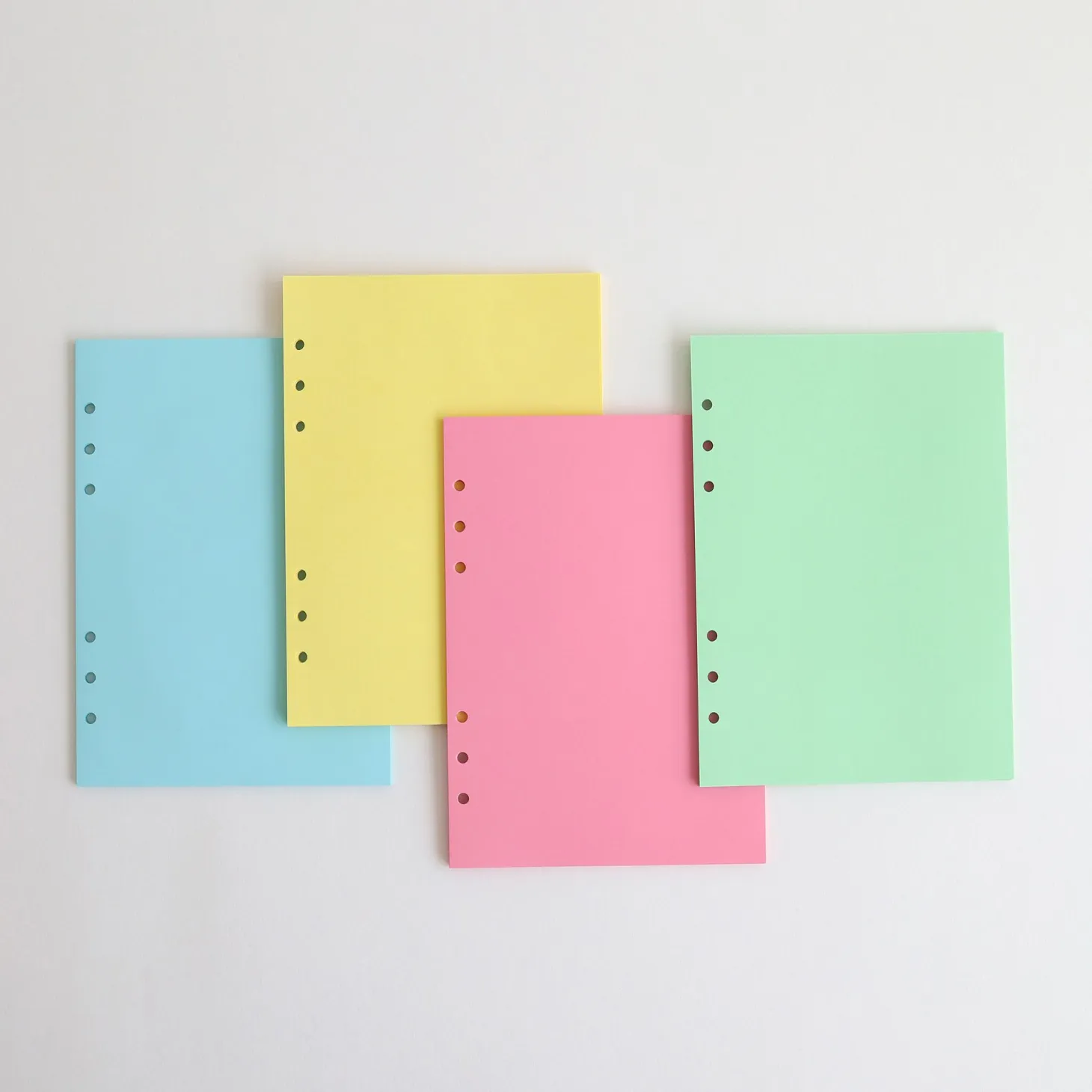 Pastel 6 Ring A5 Plain Note Refill