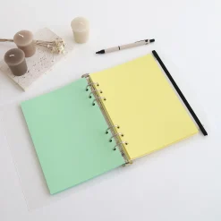 Pastel 6 Ring A5 Plain Note Refill