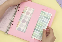 Pastel 6 Ring A5 Window Envelope