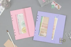 Pastel 6 Ring A5 Window Envelope
