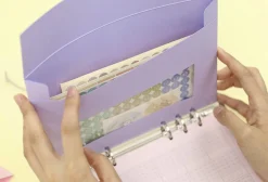Pastel 6 Ring A5 Window Envelope