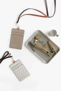 Pattern Card Holder & Neck Strap Set
