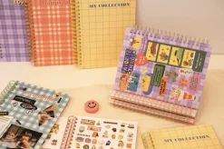 Pattern Check Double-sided Sticker Book