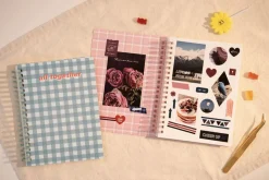 Pattern Check Double-sided Sticker Book