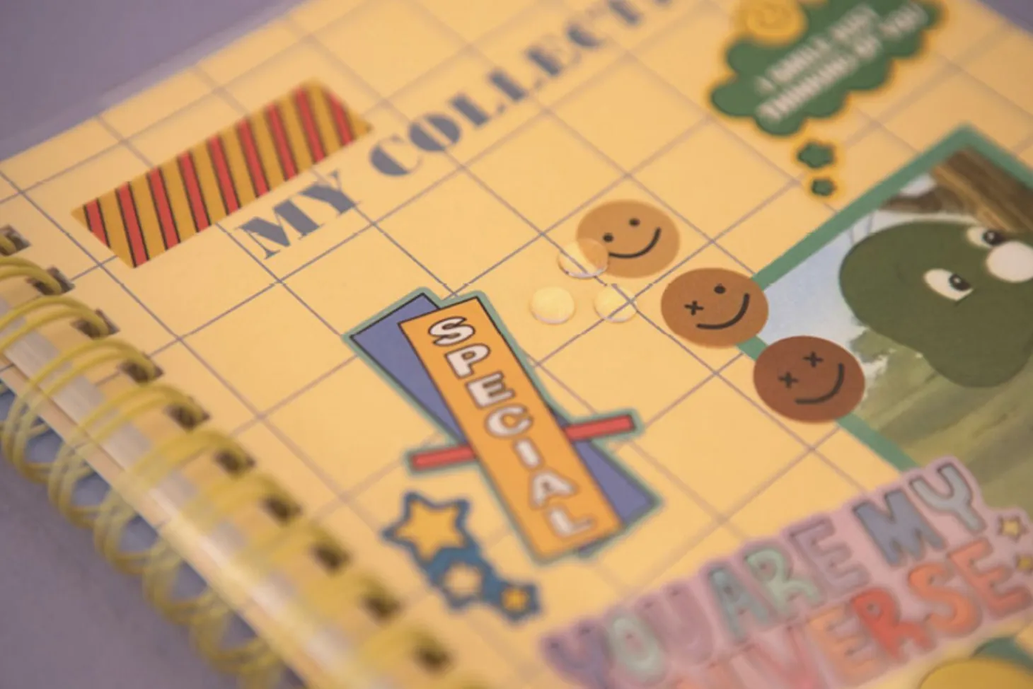 Pattern Check Double-sided Sticker Book
