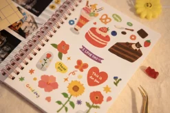 Pattern Check Double-sided Sticker Book