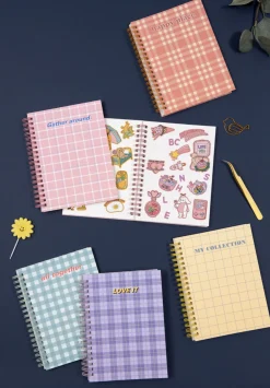 Pattern Check Double-sided Sticker Book