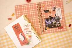 Pattern Check Double-sided Sticker Book
