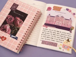 Pattern Check Double-sided Sticker Book