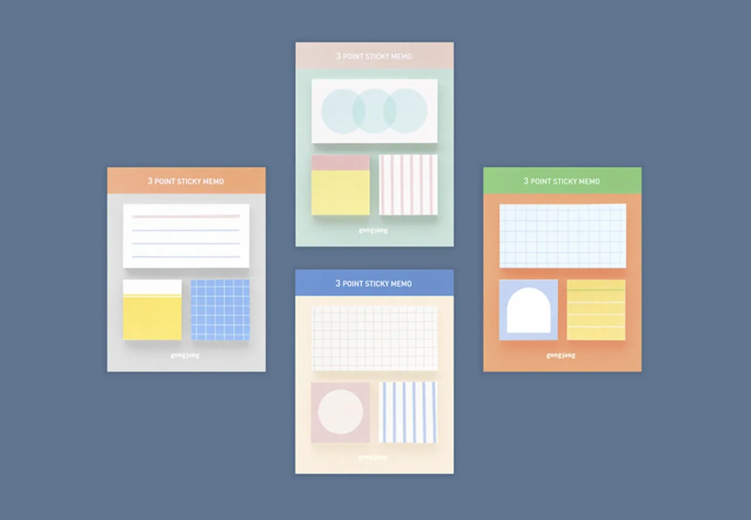 3 Pattern Point Sticky Note
