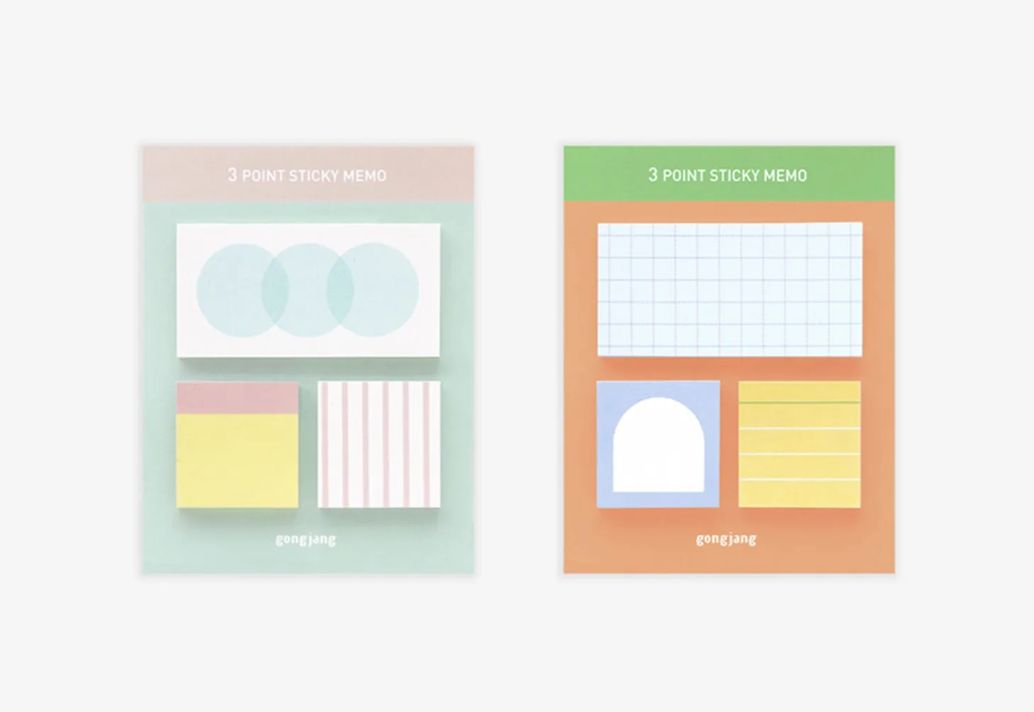 3 Pattern Point Sticky Note