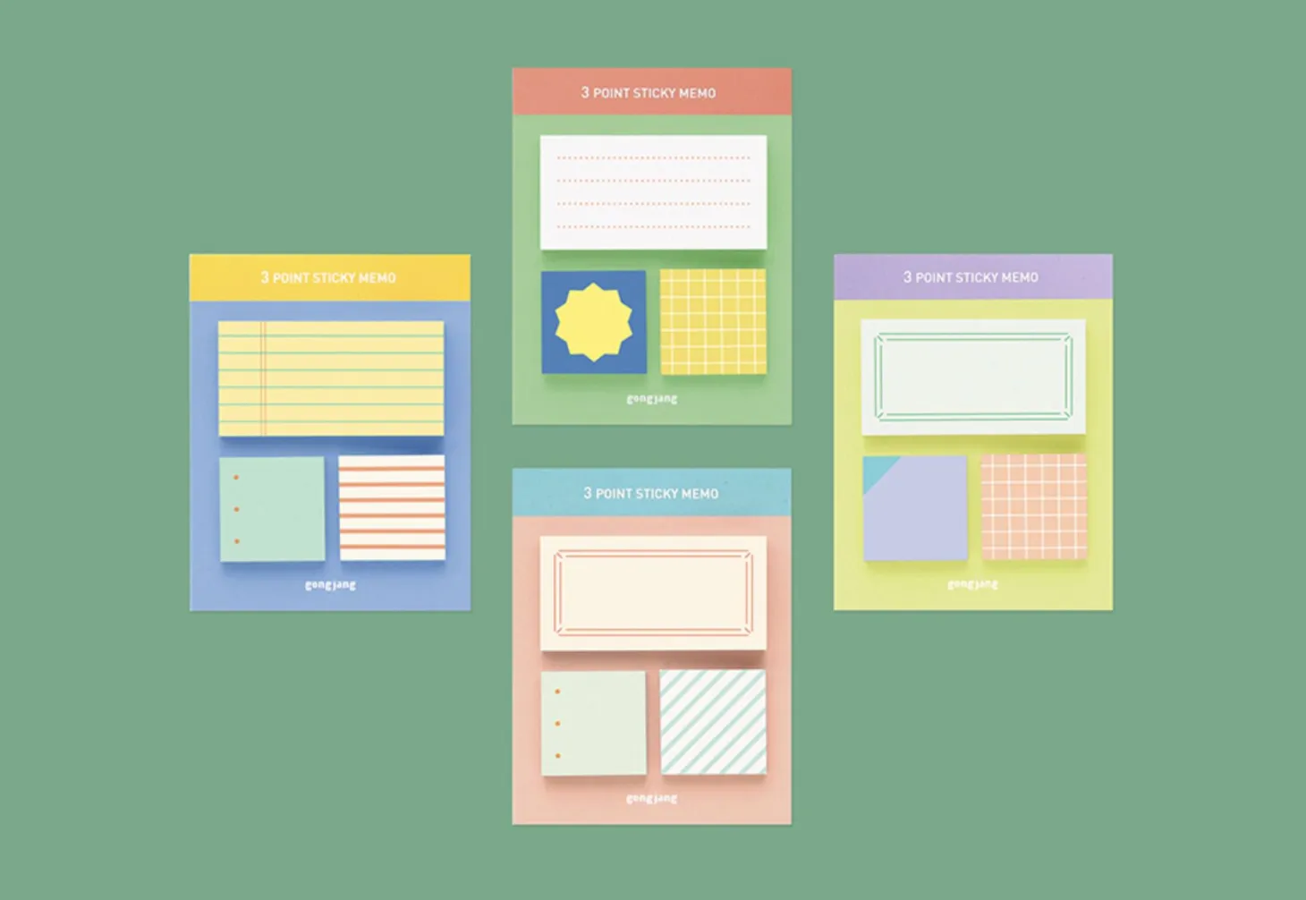 3 Pattern Point Sticky Note v2