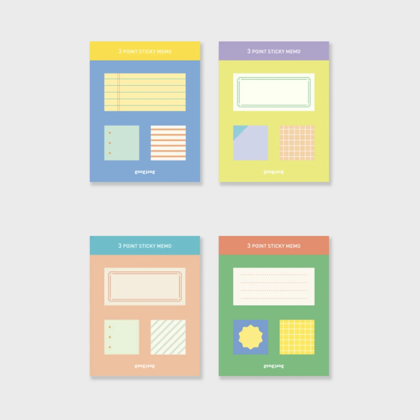 3 Pattern Point Sticky Note v2