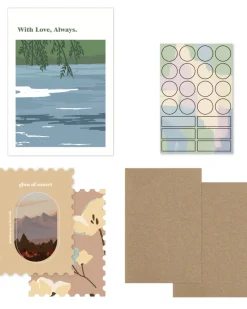 15pcs Afterglow Deco Paper Set