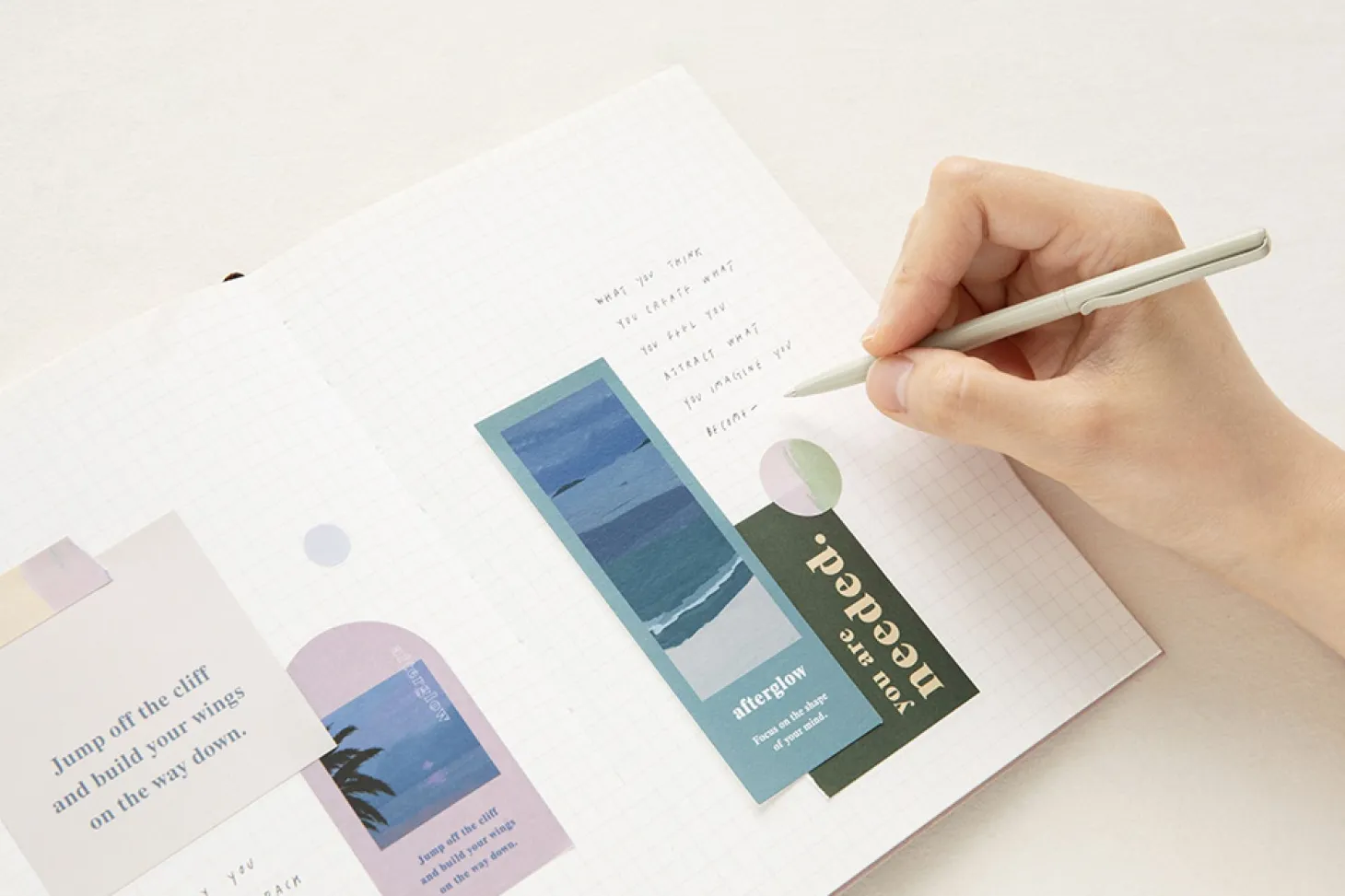 15pcs Afterglow Deco Paper Set