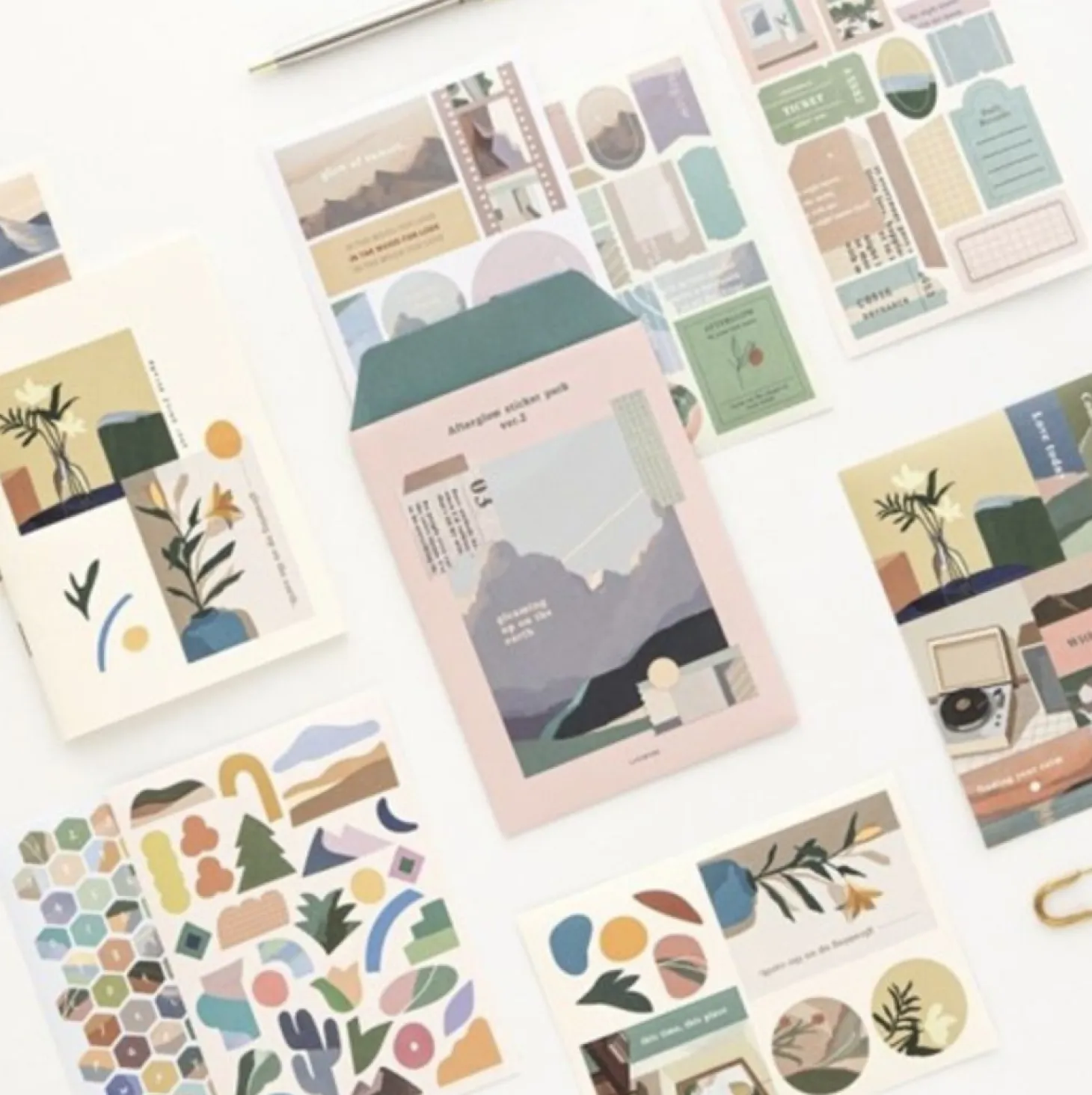 8pcs Afterglow Deco Sticker Set v2