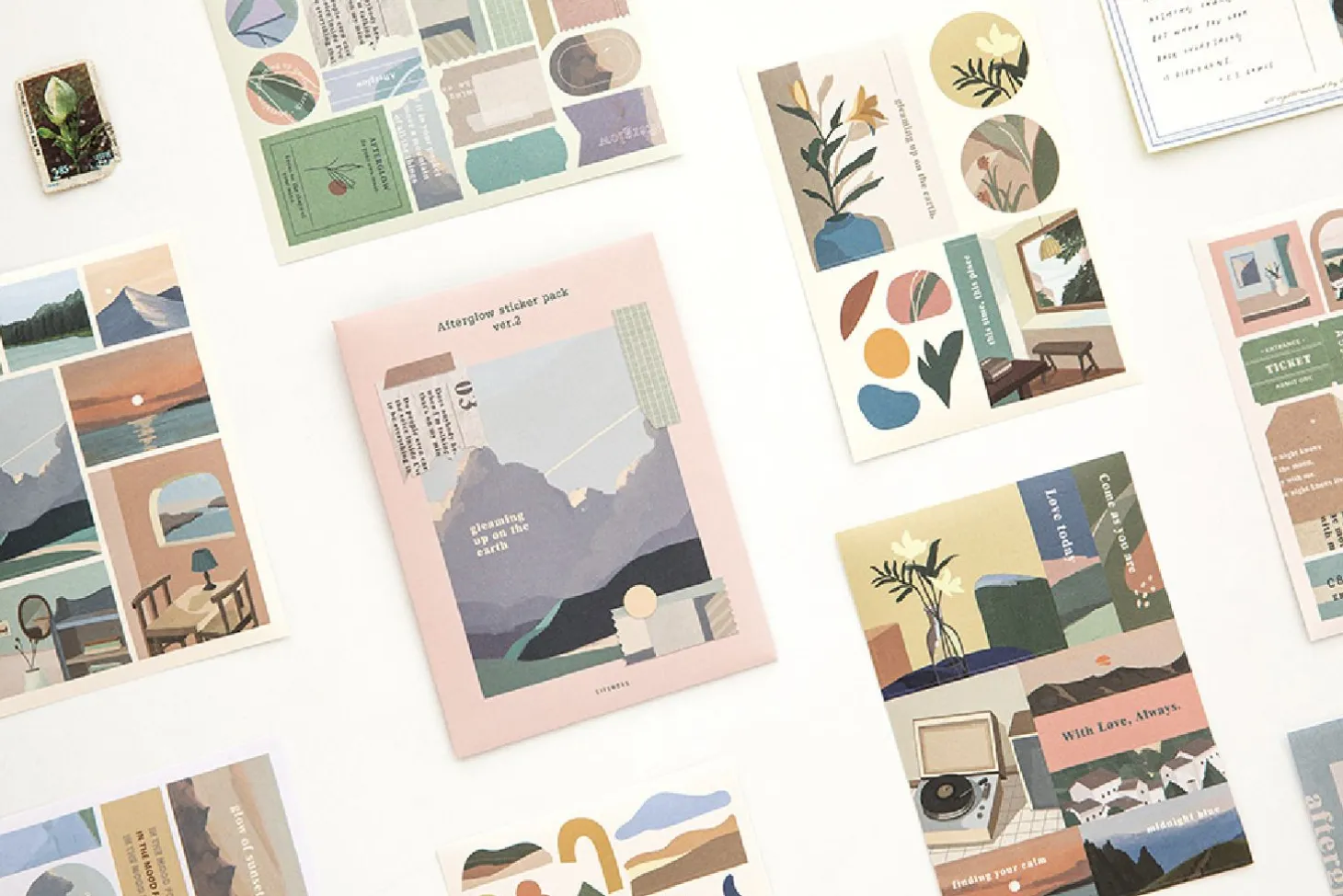 8pcs Afterglow Deco Sticker Set v2