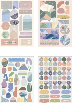 8pcs Afterglow Deco Sticker Set