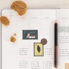 6pcs Afterglow Stamp Sticker Set