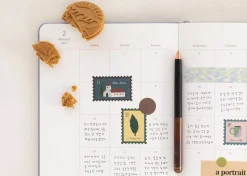 6pcs Afterglow Stamp Sticker Set