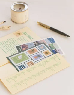 6pcs Afterglow Stamp Sticker Set