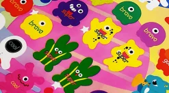 7pcs Alien Reward Paper Sticker Set