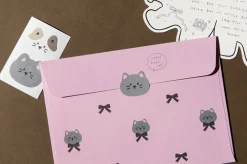 3pcs Animal Friends Card & Envelope Set