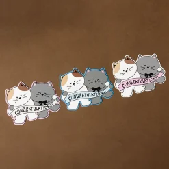 3pcs Animal Friends Card & Envelope Set