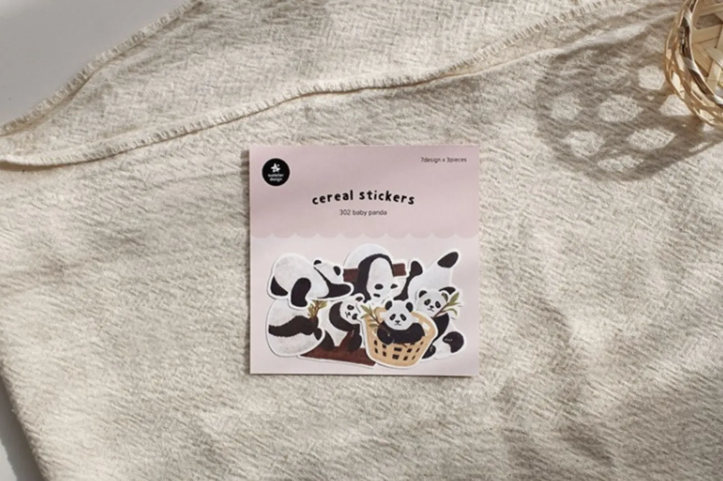 21pcs Baby Panda Cereal Sticker Set