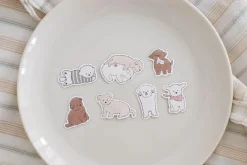 21pcs Baby Puppy Cereal Sticker Set
