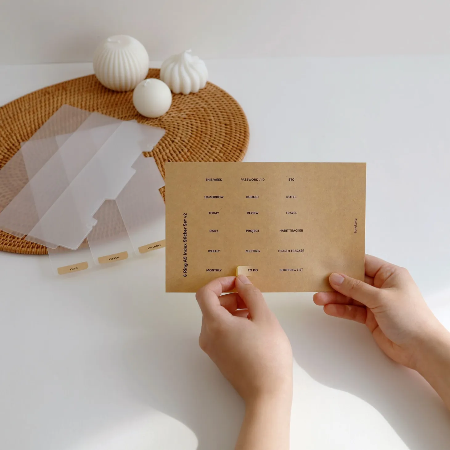 7pcs Basic 6 Ring A5 Binder Set