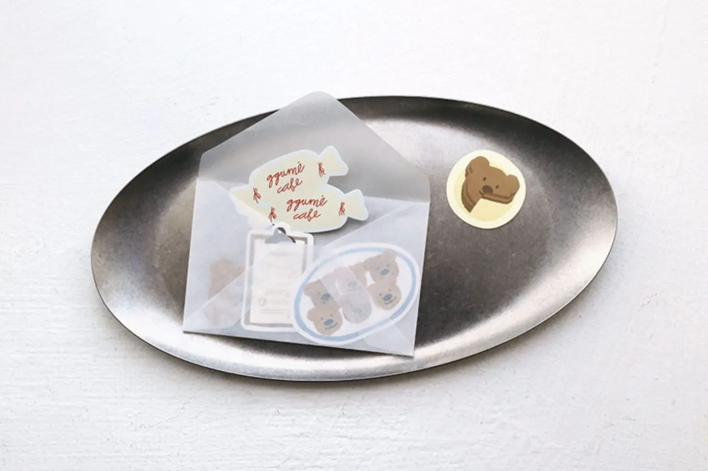 28pcs Bear Cafe Tour Sticker Set
