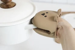 2pcs Bear Silicone Oven Mitt Set