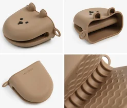 2pcs Bear Silicone Oven Mitt Set
