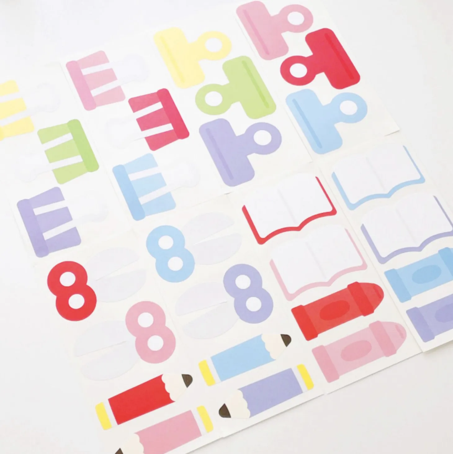 8pcs Big Point Paper Sticker Set