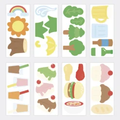 8pcs Big Point Paper Sticker Set