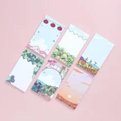 6pcs Blooming Garden Sticky Note Set