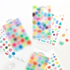 2pcs Blur Color Palette Sticker Set