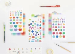 2pcs Blur Color Palette Sticker Set