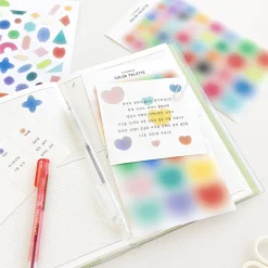 2pcs Blur Color Palette Sticker Set