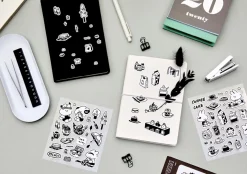 4pcs Bunny Removable Sticker Set