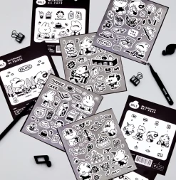 4pcs Bunny Removable Sticker Set