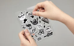 4pcs Bunny Removable Sticker Set